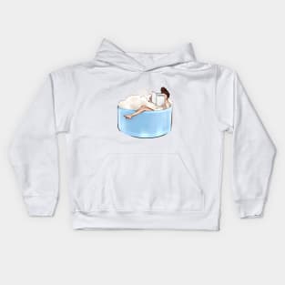 woman body self-care art Kids Hoodie